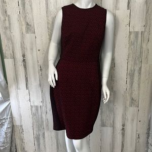 #U39 red dress size 6 DONNA RICCO
